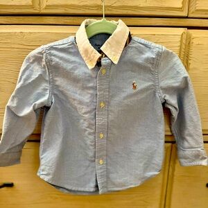 Ralph Lauren toddler children signature denim button down